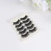 False Eyelashes 5 Pairs Exaggerated Fake High-grade Fiber Long Thick Artificial Lashes Women Makeup Black