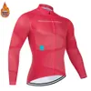 Espagne Team Winter Thermal Fleece Clotling Men Men à manches longues Suit en jersey extérieur vélo de pantalon MTB Vêtements à sauts 231221