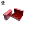 Lådor smycken förpackning box dubbel armband lådan röd drake phoenix armband låd diagonal rutig par bröllop gåva juvelerisör