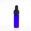 Small Clear Amber bleu verre 4 ml flacons e-liquide gouttes de compte-gouttes mini parfum en verre d'huile essentielle