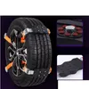 Travel Roadway Product Car Tyre Sneeuwketen In de winter Noodsituatie Verstelbaar voor veilig rijden op ijs en modder Roadstravel Drop levering AU DHXAM