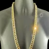 18 k Yellow G F Gold Chain Solid Heavy 10Mm Xl Miami Cuban Curn Link Necklace223z