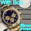 Luxury Watch Men Gummis Herren Uhr Automatische mechanische Bewegung 6 Hände Vollkarreen Stahl Luminöser Saphir wasserdichte Sportgeschenk Armbandwatch Montre de Luxe