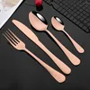 Dinnerware Sets 24/32Pcs Rose Western Tableware Cutlery Set Stainless Steel Spoon Fork Butter Knife Dinner Complete Home Flatware