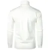 Herrtröjor Herrarna Turtleneck Pullover Tröja Casual Long Sleeve Slim Fit Basic Sticked Thermal Tops Solid Jumper Xmas Knitwear White J231220
