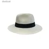 Chapeaux à bord large chapeau seau de seau de femmes pour la femme Summer Sunable Suncreen Hat à paille masculine Fashion Outdoor Outdoor Panama large Brim Beach Cool Jazz Unisexe Sun Hatl231221