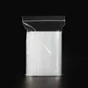 100 st/Lot Plastic Zip Poly Bags 10 Silk Mil Clear Zipper Återställbara förvaringsbaggies lämpliga för smycken godismynt xlntq