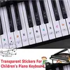 Present Wrap Gift Wrap 88/61/54/49/37 Keys Transparenta Stickers for Childrens Piano Tangentboard Home Decoration Accessories Wall Drop Delive Dhnnq