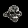 20PCS Men's Calvarium Skull Ring Gothic Heavy Sugar Biker Jewelry Party Fashion Motorcycle Rings Gifts For Him 231220