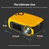 A2000 Mini LED Projector Portable Videoprojector Upgraded Version HD Compatible Smart TV BOX USB Audio Home Theater Media Player 231221