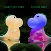 LED Nightlight Cartoon Silicone Dinosaur Lamp Kleurrijke lichten voor kinderslaapkamer Bedkamer Decor Holiday Gift Type-C laden 231221