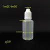 100セット30mlプラスチックドロッパーボトルチャイルドプルーフキャップのヒントe Vapor Cig Liquid 30 ml WQRNS用LDPE