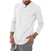 Camisetas masculinas de mangas compridas de manga longa e americana de camiseta de camiseta masculina da camiseta masculina do comércio exterior de comércio exterior outono top whol2312.21