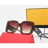 Designer Sonnenbrille 618 Trendy Fendiism Sonnenbrille Brille Vielseitige UV -resistente Sonnenbrille Große Rahmen Sonnenbrille