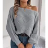 Panels pour femmes couleur Couleur décontractée découpe une ligne pull froid en coton sweatshirts pour femmes à glissière sans capuchon