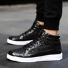 autumn and winter outdoor casual leather shoes fashion all-match high-top skateboard shoes male 47 large size 48 231220