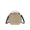 2022 New Women 's Day Packs Classic Coated Presbyopia One Shoulder Crossbody European 및 American Varsity Round Cake Bag307d