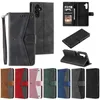 Leather Wallet Cases For Xiaomi 14 Pro 13 Ultra Redmi K70E K70 Pro 13C K60 Ultra Hybrid OPPO A38 A2 Contrast Color ID Holder Hit Flip Cover Hand Feeling Business Pouch