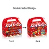 Gift Wrap DD226 4Pcs Portable Box Kids Cartoon Circus Animals Show Carnival Birthday Party Cake Candy Pack Baby Shower Supplies