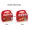 Geschenkpapier DD226 4 Stück tragbare Box Kinder Cartoon Zirkus Tiere Show Karneval Geburtstag Party Kuchen Süßigkeiten Pack Babyparty liefert