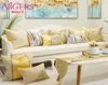 Avigers Yellow Cushion Covers vierkante gestreepte patchwork Jacquard kussensloop kussenbogen Home Decoratief voor autoconten Slaapkamer LJ2012165220571