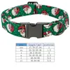 Dog Collars Unique Style Paws Green Santa Collar Christmas Claus Adjustable Puppy Necklacefor Small Medium Large