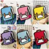 Y2k милый 2 -й рисунок мультфильм Сумка аниме рюкзак 3D Comic School Schoolbag Kawaii Teenage Daypack Funny Kids Travel Bag Mochila 231221