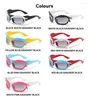 Sunglasses Fashion Brand Designer Steampunk Y2k HD UV400 Gradient Trending Eyewear Creative Design Shades Sun Glasses