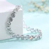 Fashion Brands Designer Round Cut CZ Stone Bracelet for Women Classical Tennis Bracelet & Bangle Jewelery Gift277U