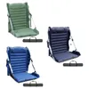 Lägermöbler fällbar stol med ryggstöd Uppblåsbar mångsidig lätta vikbar stadionstol för parkens vandringsbilar Picknick