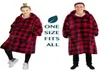 Flanell hoodie filt varm mjuk mantel tröja pullover sammet tjock filt en storlek passar alla män kvinnor hoodies rockar2511002