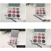 Eye Shadow Factory Novos olhos de maquiagem direta Paleta de sombras em pó 9 Cores Drop Deliver