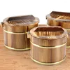 Dinnerware Sets Cask Rice Soup Bowl Practical Wooden Barrel Steam Bucket Durable Stainless Steel Tofu