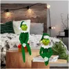 Christmas Decorations 2022 Green Monster Elf Ornament Pendant Doll Party Supply Decoration Year Drop Delivery Home Garden Festive Sup Dhnxo