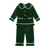 Jul Baby Boy Girl Pyjamas Pleuche Långärmad barns hemkläder PJS Matchande uppsättningar 231220