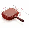 Pans Double Sided Grill Frying Pan Skillet Durable Nonstick Baking Tray Wok Cooking Pots Utensils Kitchen Accessories Drop Delivery Ho Dh35R