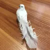 10PCS Fake Bird White Doves Artificial Foam Feathers Birds With Clip Pigeons Decoration For Wedding Christmas Home LJ201007205n