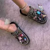 Pantofole estate donna pantofole sandali da giardino piattaforma zoccoli EVA lusso lucido strass decorazione casual esterno infradito scarpa femminile T231221