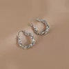 Orecchini di design a forma di U, orecchini di diamanti, accessori per le orecchie da donna