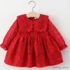 Girl's Dresses Spring Baby Girl Dress Infant Clothes Cute Newborn Baby Princess Dress Lace Flowers Dresses Toddler Fall Clothing