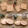 Table Mats 1PC Wooden Placemats Durable Heat ResistantTea Coffee Cup Pad Round Bowl Teapot Mat Insulation Tableware Mug Holder