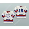 Custom ALL STAR 18 WHITE HOCKEY JERSEY NEW Top Stitched S-M-L-XL-XXL-3XL-4XL-5XL-6XL