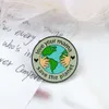 Neue kreative Emaille-Anstecknadeln zum Schutz der Erde „Love Your Mama Ave the Plant“-Broschen „Volunteers to Protect the Environment“-Abzeichen-Schmuck