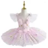 Desgaste do palco 2023 Balé profissional Tutu Swan Platter Platter Romântico bailarina Festa de dança Costume Flor Girls Mulheres Baledress Women