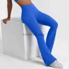 Pantalon de yoga à taille haute de la tenue de yoga avec levage de la hanche et la contraction abdominale pantalon micro Flare pour la course de fitness et sportif de nouveaux tracel231221