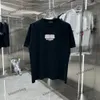 Xinxinbuy 2024 Men Designer Tee Tシャツパリナショナルフラッグ印刷半袖コットン女性ブラックホワイトブルーグレーカーキイエローS-3xl