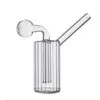 Bong en verre portable conduites d'eau narguilé épais Pyrex Dab plates-formes pétrolières cendrier Bongs épais capiteux recycleur plate-forme cuillère à tabac pour outils de fumeur