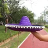 Wide Brim Hats Bucket Hats Oversized Bucket Hats Cosplay Witch Sombrero Retro Tassel Beach Panama Men Women Party Sun Hat Large Size Cool Raffia SombreroL231221