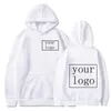 Men's Hoodies Custom Pattern Your Logo Print Hoodie Sweatshirt Harajuku Funny Graffiti Men Women Wholesale Clothing