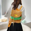 School Bags Women Backpack Lovely Hamburger Shaped Drawstring Adjustable Daily Rucksack Shoulder Bag Multi-Function Handbag Pack